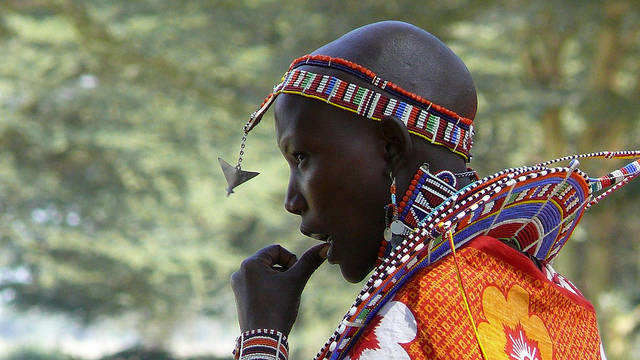 Maasai young woman